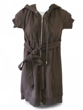Juicy Couture black Zip Hoodie Dress